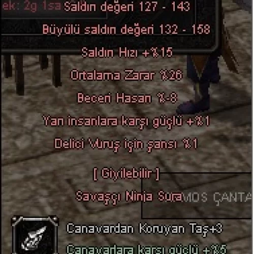 +9 dolunay kılıcı 26 ort